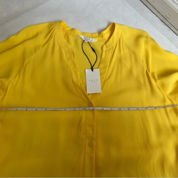 Ya Ya  Womens Sz US 10 Yellow Long Sleeve A-Line Maxi Dress Viscose NWT - Picture 9 of 14